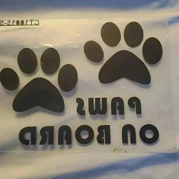 Paws on Board  car decal​ - Picture 1 of 1